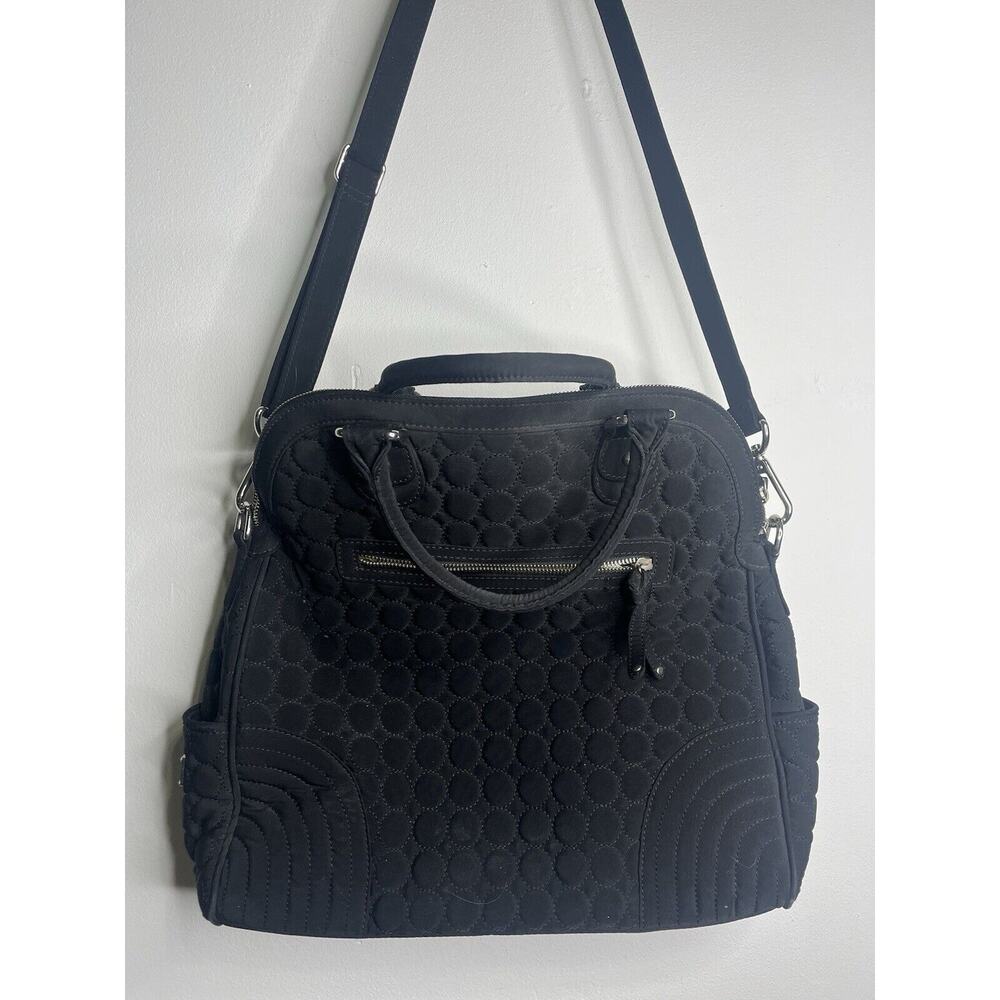 Vera Bradley Classic Microfiber Satchel Tote Purse Shoulder Wallet 2 pc Total